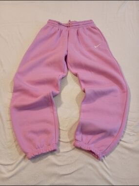 Nike Phoenix Fleece Women's High-Waisted Oversized Sweatpants Size Small - Pink